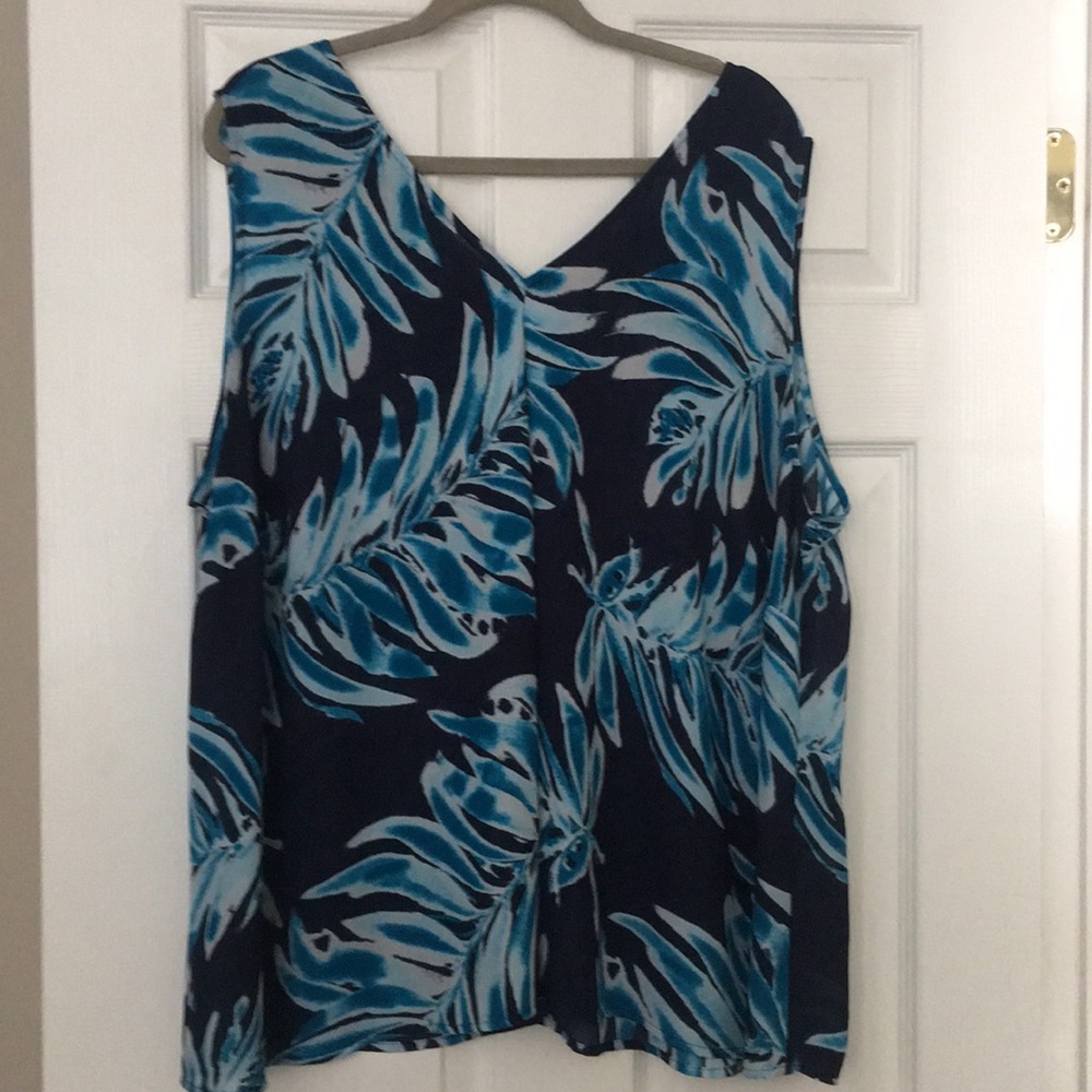 Sleeveless Blouse, 3X, No Tag